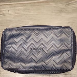 EUC Missoni Blue Chevron Toiletry Bag